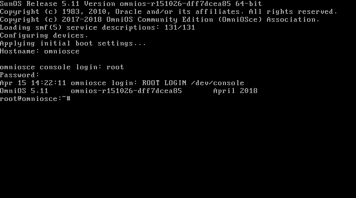 Login as root