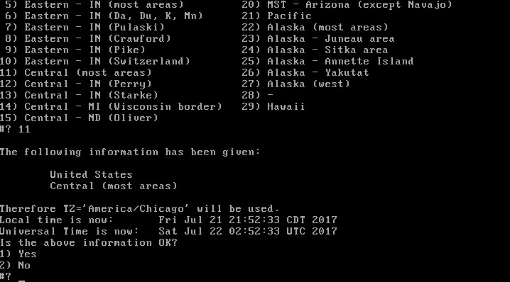 Verify timezone